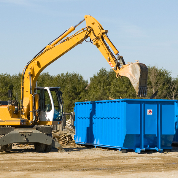 how does a residential dumpster rental service work in Indianfields Michigan